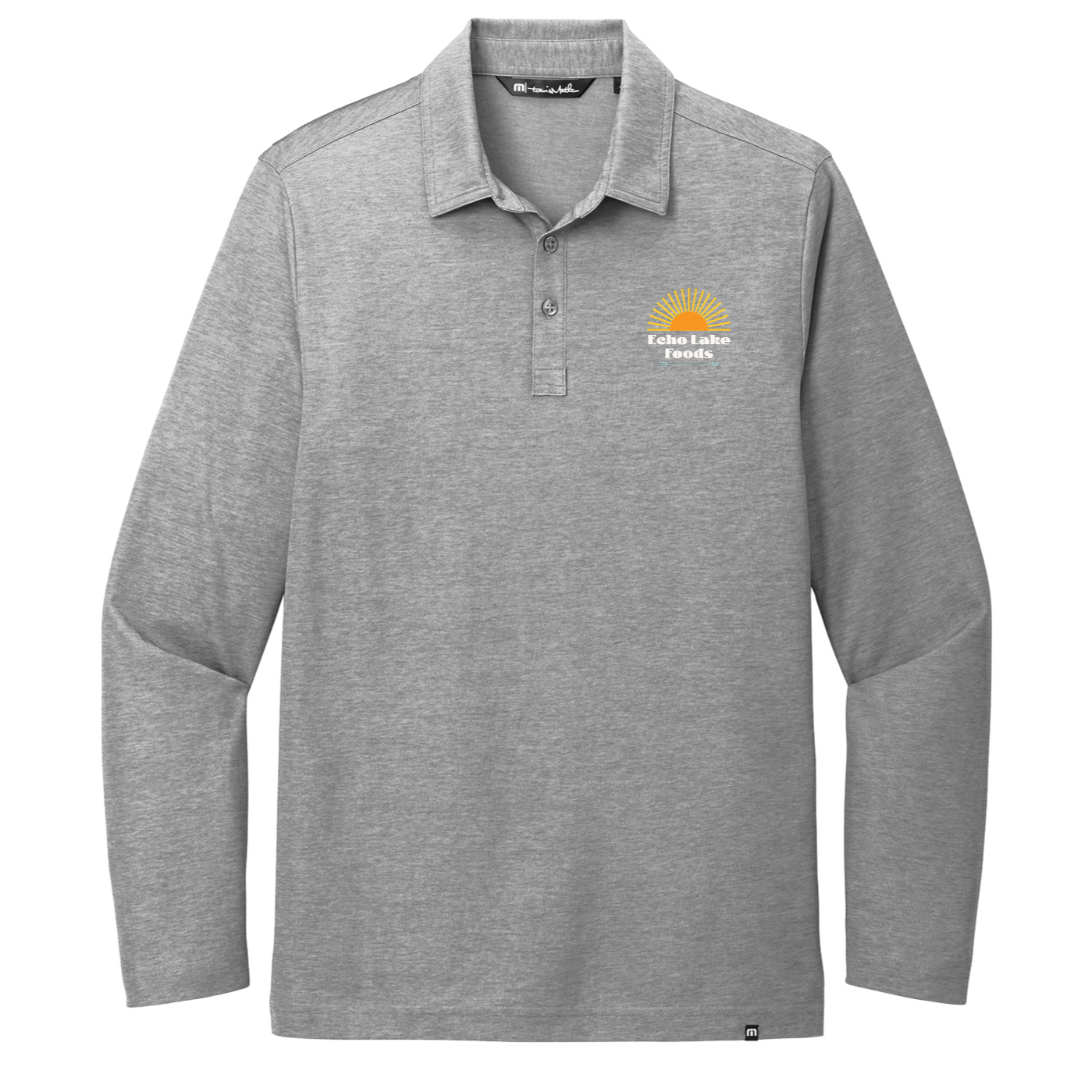TravisMathew Oceanside Heather Long Sleeve Polo