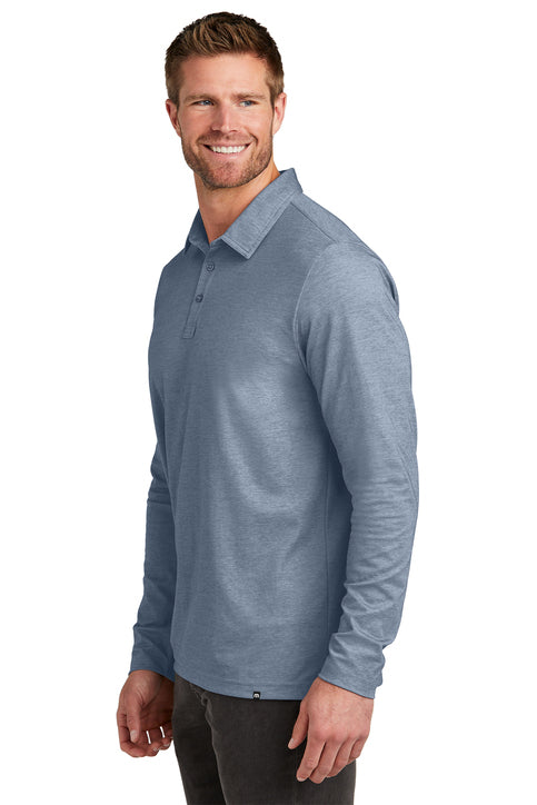 TravisMathew Oceanside Heather Long Sleeve Polo