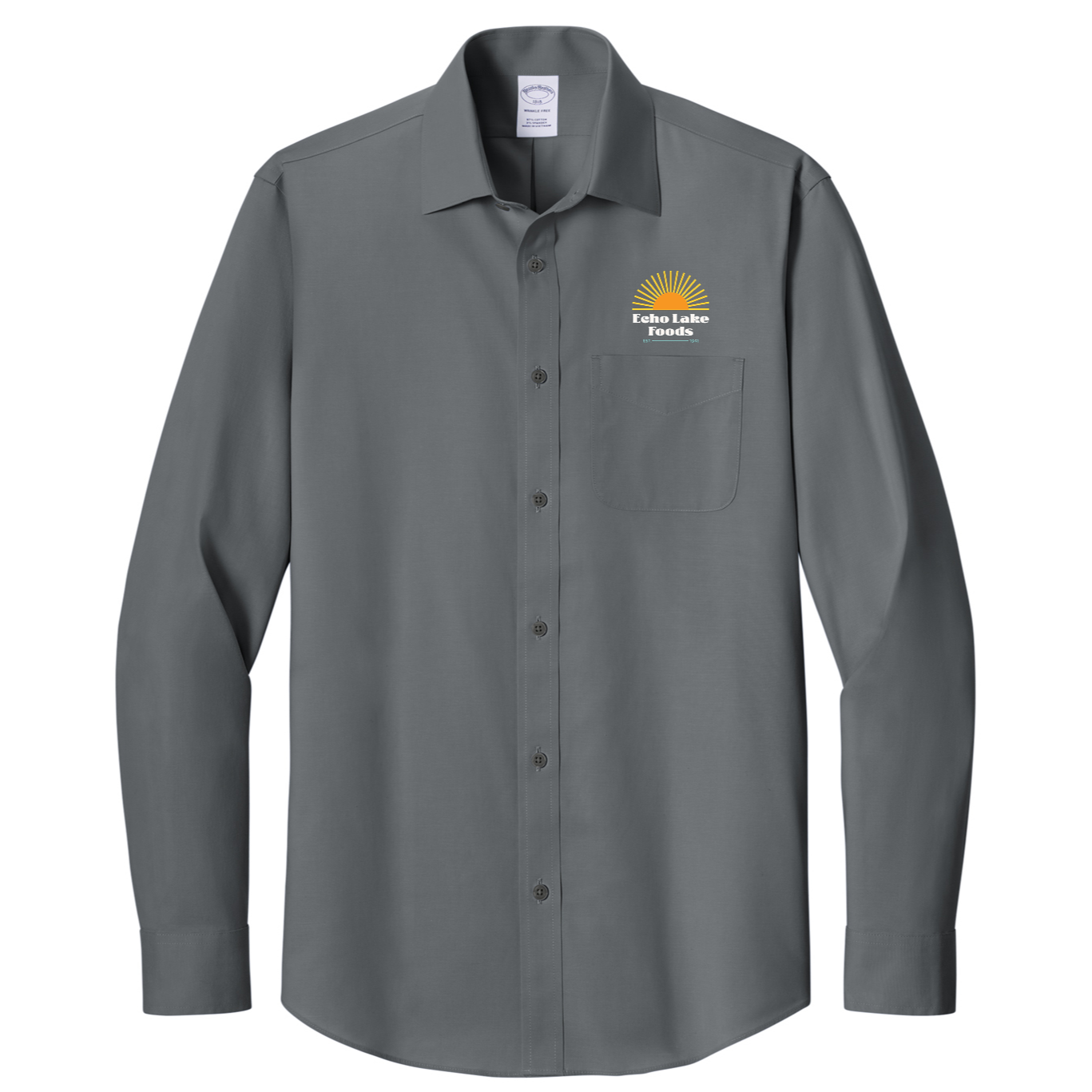 Brooks Brothers® Wrinkle-Free Stretch Pinpoint Spread Collar Shirt