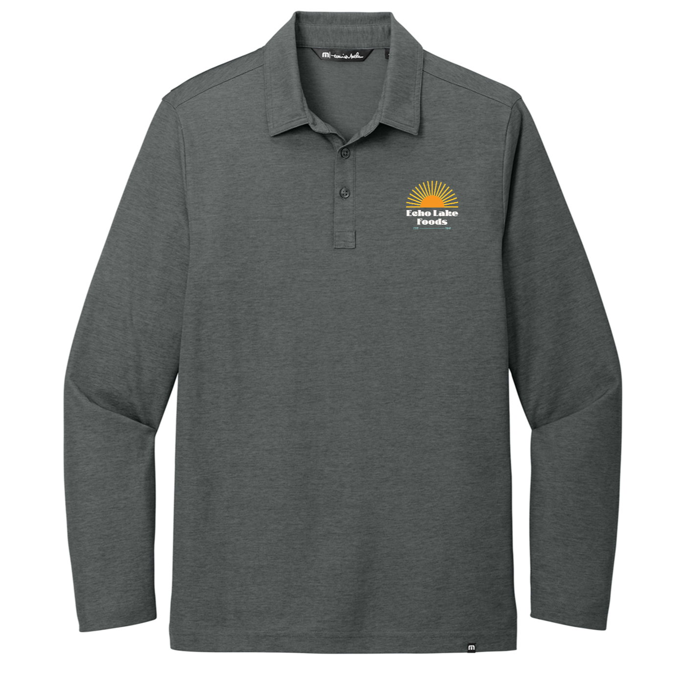 TravisMathew Oceanside Heather Long Sleeve Polo
