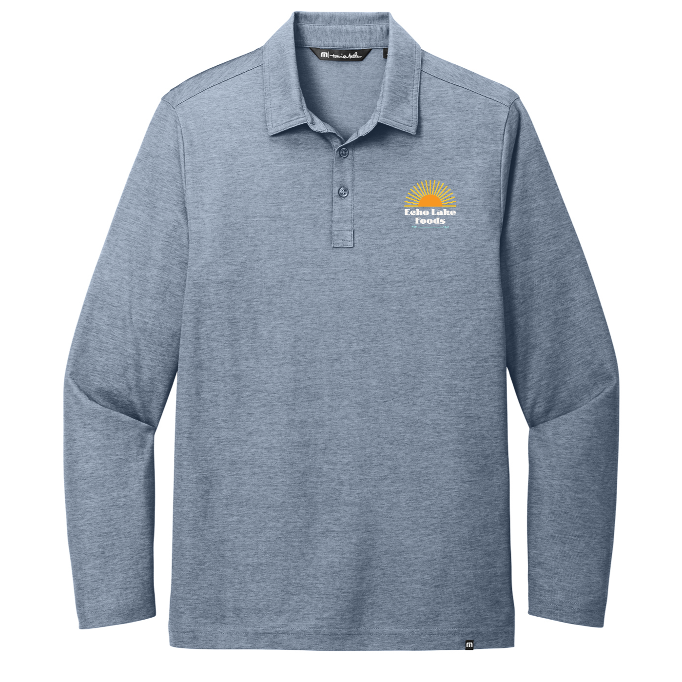TravisMathew Oceanside Heather Long Sleeve Polo